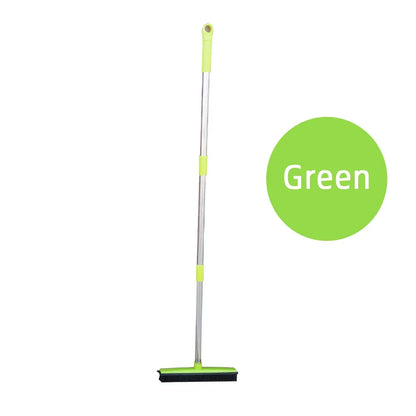 Pet Hair Removal Rubber Broom & Floor Brush with Built-in Squeegee - Ultimate Dog Hair Remover for Carpet, Hardwood, and Tile Floors