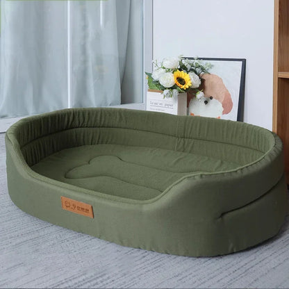 Large Personalized Waterproof Dog Bed Accessorized with a Washable inner pad Suitable for Pet Beds.