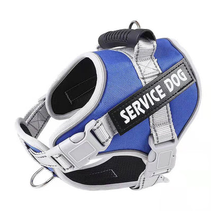 Personalised Big Dog Harness With Rubber Handle Adjustable K9 Dog Vest Service Dog Harness for Large Dog Walking Dog Accessories