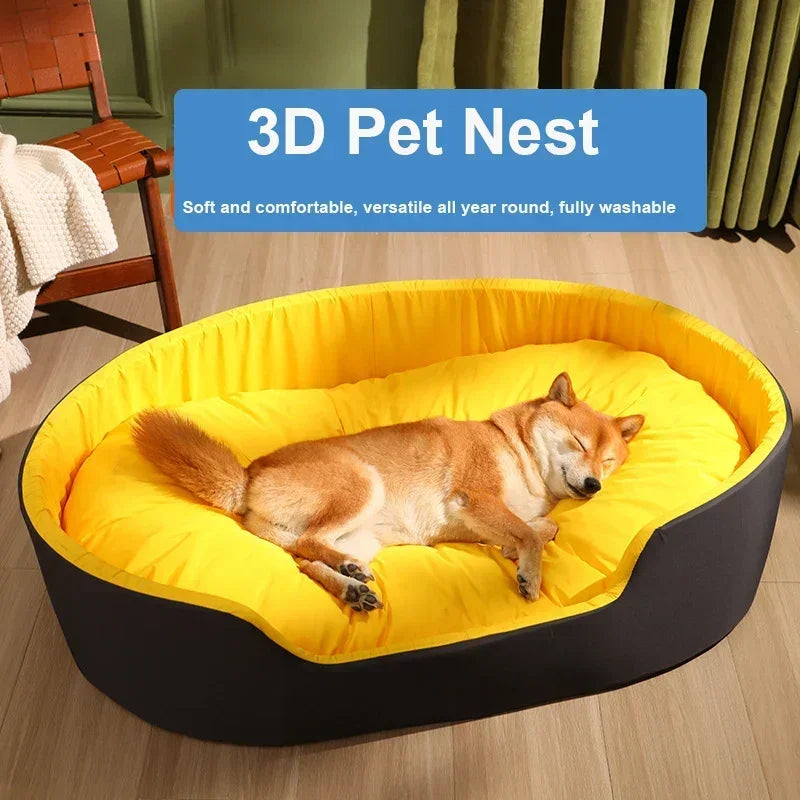 The Boujueebullys Four Seasons Universal Kennel Dog Sofa Bed Customisable with a Plushy Mat.