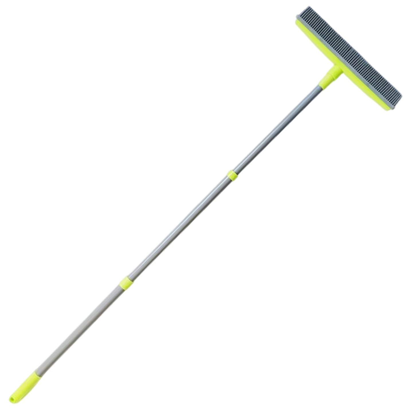 Long Handle Rubber Brooms 56-120cm Telescopic Pole Adjustables Household Cleaning Brush For Pet Hair Fur Remover Broom