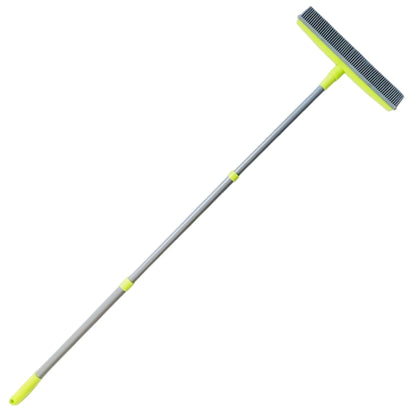 Long Handle Rubber Brooms 56-120cm Telescopic Pole Adjustables Household Cleaning Brush For Pet Hair Fur Remover Broom