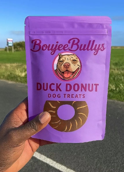 Boujee Bullys Duck Donut – Premium Air-Dried Gourmet Treat for Dogs