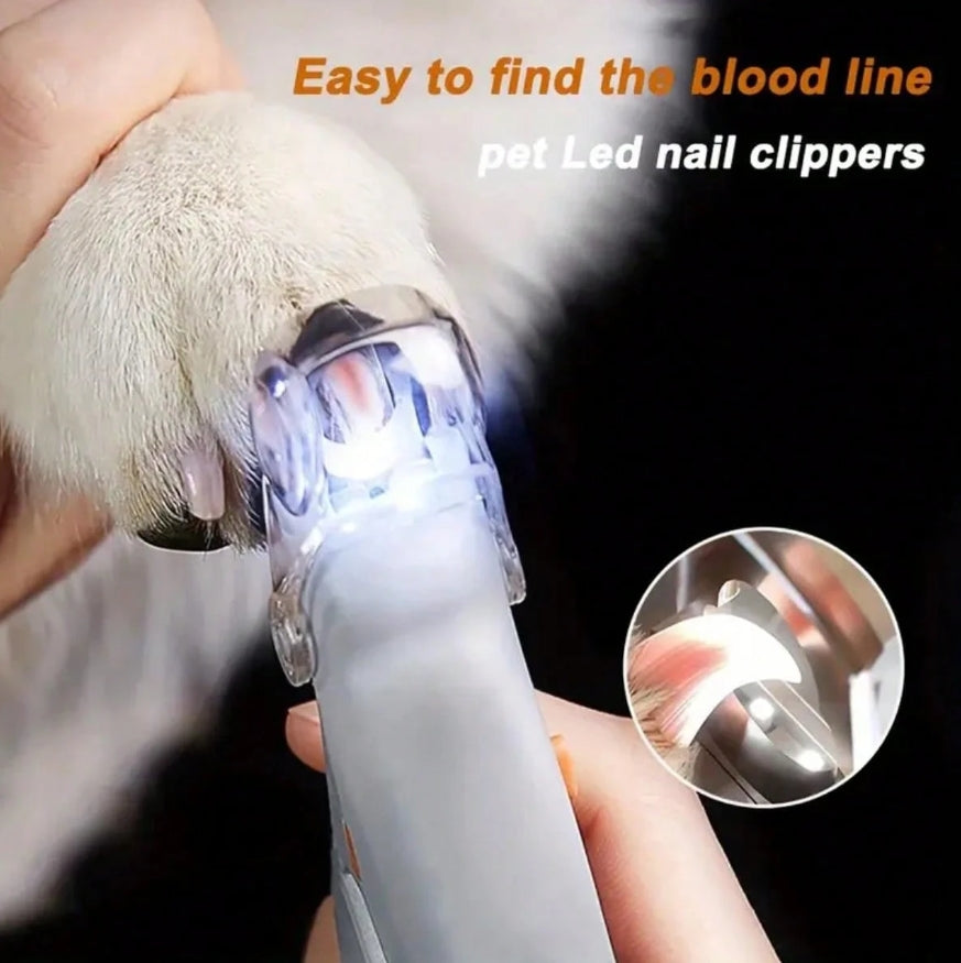 Boujee Bullys Professional Pet Nail Clipper Scissors with LED Light – Precision Grooming Tool for Dogs & Cats