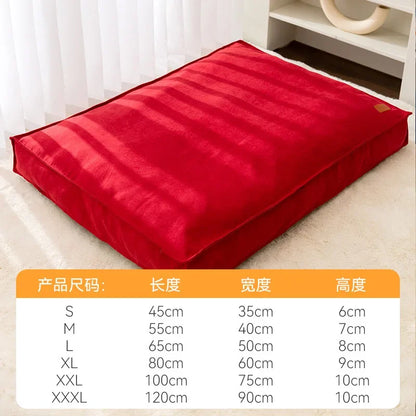 New Luxury Oversized Non-woven,Non-slip Winter Kennel Dog Bed Accessorised with Removable and Washable Pet Supplies.