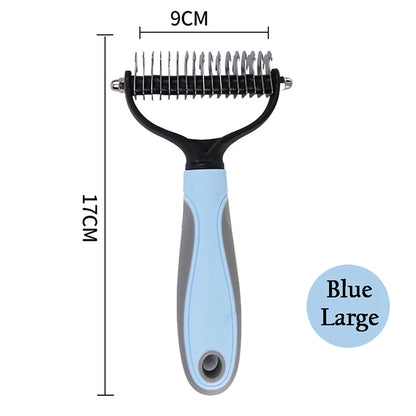 Professional Pet Deshedding Brush Dog Hair Remover Pet Fur Knot Cutter Puppy Cat Comb Brushes Dogs Grooming Shedding Supplies