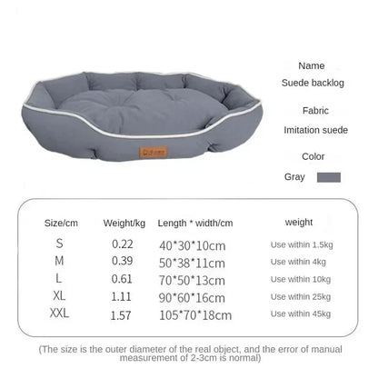 Large Dog Kennel Pet bed, Personalised washable dog bed accessories supplied with extra plush mat & underpad bedding.