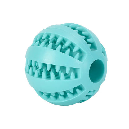 Dog Rubber Leakage Ball Dogs Molar and Teeth Cleaning Chew Balls Training Slow Pet Interactive Elasticity Ball for Pet Products