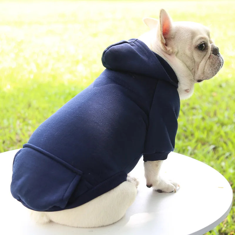 Dog Winter Hooded Sweatshirt for Small Medium Puppy Pet Coat Cat Jacket Clothes Chihuahuas French Bulldog Costumeme