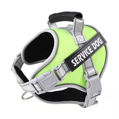 Personalised Big Dog Harness With Rubber Handle Adjustable K9 Dog Vest Service Dog Harness for Large Dog Walking Dog Accessories