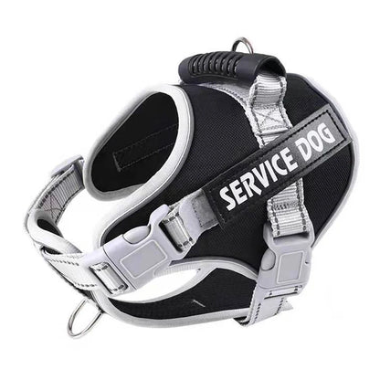 Personalised Big Dog Harness With Rubber Handle Adjustable K9 Dog Vest Service Dog Harness for Large Dog Walking Dog Accessories