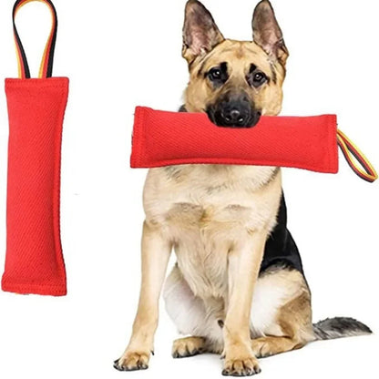 Dog Bite Tug Toy Pet Training Biting Stick with Strong Handle for Fetch & Puppy K9 Training Pull Toy for Medium Large Dogs