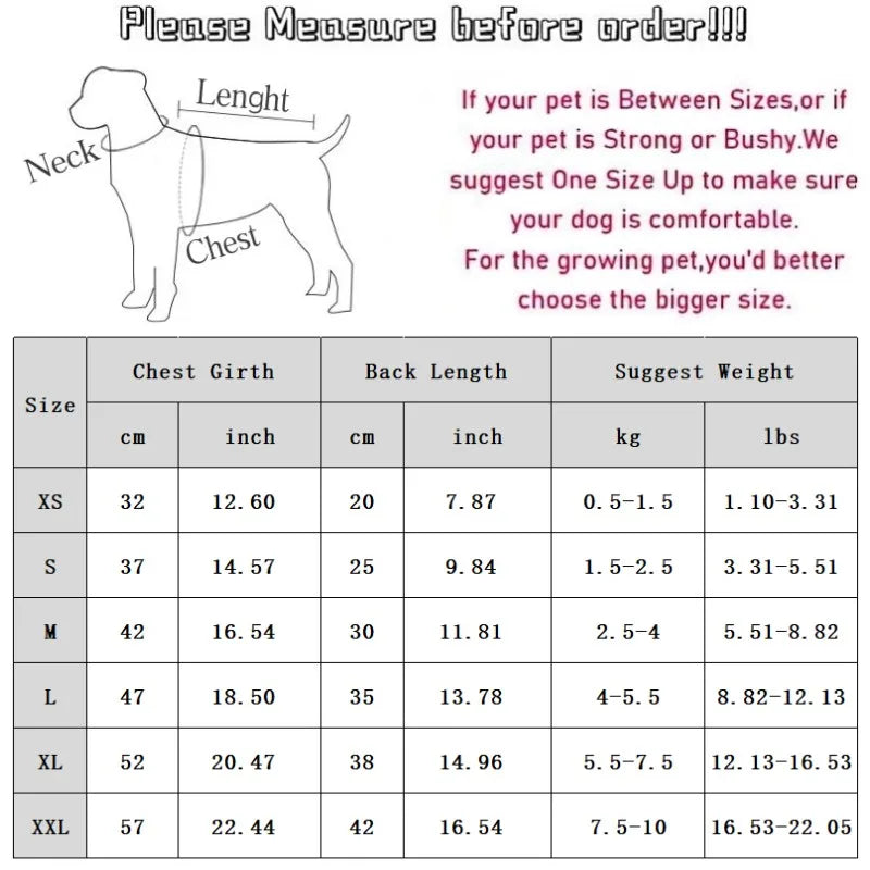 Waterproof Dog Jacket Pet Clothes Dog Coat Puppy Warm Overalls Chihuahua French Bulldog Costume High Collar Sweatshirt Winter