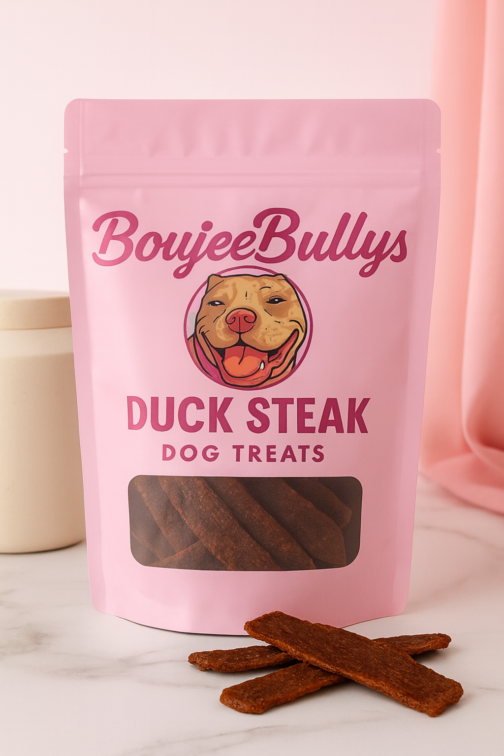 Boujee Bullys Duck Steak – Premium Air-Dried 100% Duck Treats for Dogs