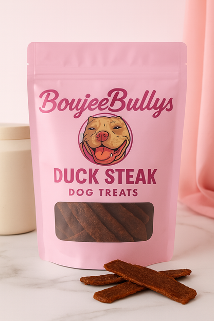 Boujee Bullys Duck Steak – Premium Air-Dried 100% Duck Treats for Dogs