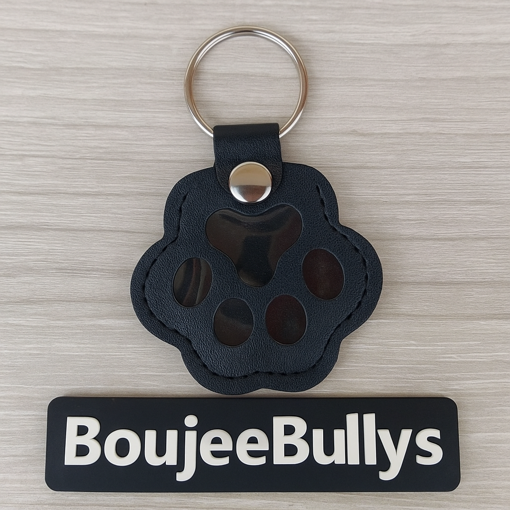 🐾 Kawaii Paw-Shaped Memorial Pet Hair Storage Keychain